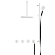 Hotbath Cobber Inbouw Doucheset IBS70 met 2 stopkranen, ronde handdouche, 30 cm plafondbuis en glijstang