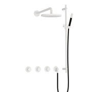 Hotbath Cobber IBS70 Inbouw Doucheset – 2 stopkranen en glijstang - Mat Wit