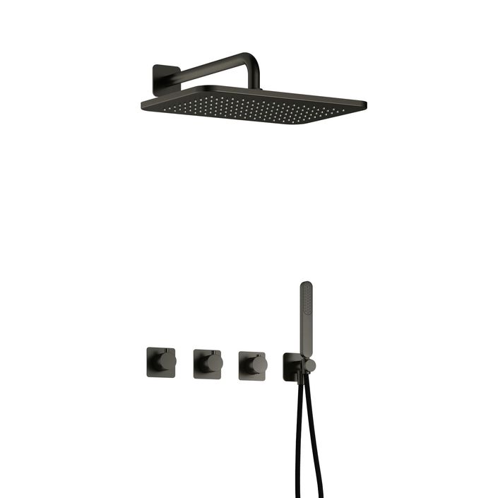 Hotbath Gal Complete thermostatische douche InBouwSet Gal met 2 stopkranen met GL106
