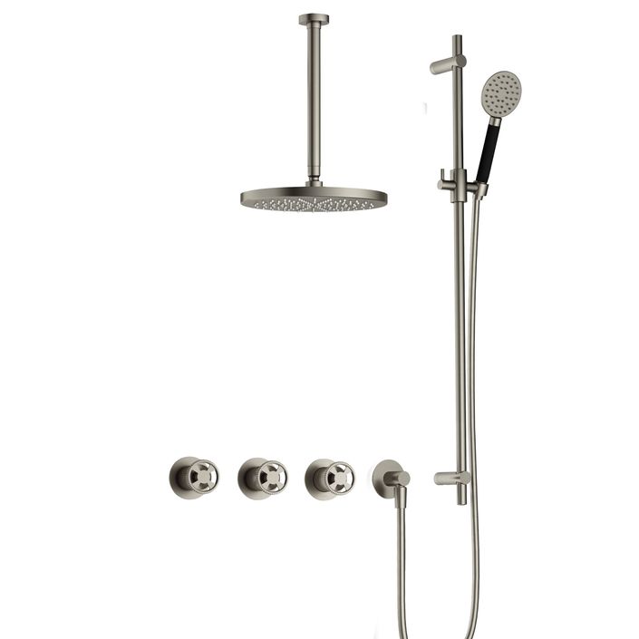 Hotbath Cobber @Work IBSW70 thermostatische inbouw doucheset met 2 stopkranen