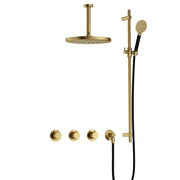 Hotbath Cobber X IBS CX7067 AB ronde handdouche plafondbuis