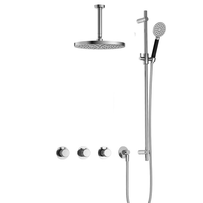 Hotbath Cobber X IBS CX7067 AB ronde handdouche plafondbuis