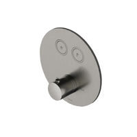 Hotbath Cobber IBS22 inbouw doucheset - geborsteld nikkel - met staafhanddouche - 30cm hoofddouche - met wandarm - glijstang met uitlaat