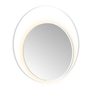 Hotbath Spiegel in aluminium frame / Round2 incl direct & indirect LED, spiegelverwarming color changing, dimbaar, dottless, met afstandsbediening