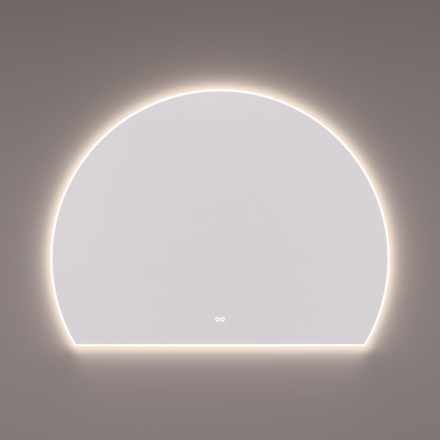 Voorraad spiegel sun-line met directe en indirecte LED verlichting rondom, diameter 160 en 140B x 119H cm + spiegelverwarming + kleurenwissel + touch dimmer