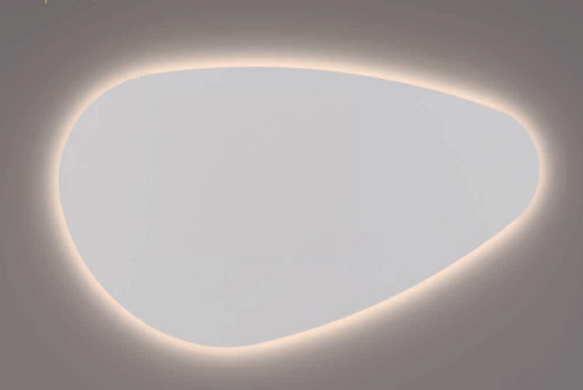 HIPP Design Voorraad spiegel organisch met indirecte LED verlichting rondom | SPV B03