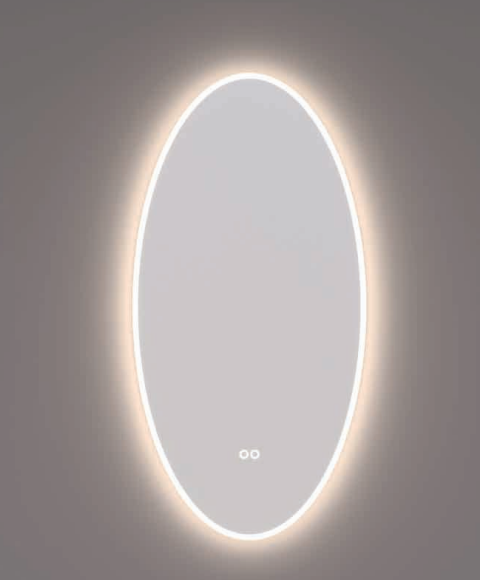 HIPP Design Voorraad spiegel ovaal met directe en indirecte LED verlichting rondom | SPV 13801