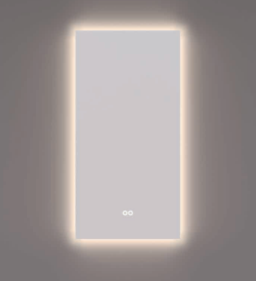 HIPP Design Voorraad spiegel verticaal met indirecte LED verlichting rondom | SPV 12501