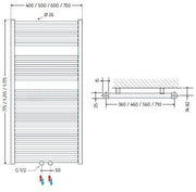 HSK Line gevuld af fabriek (handdoekverwarmer)