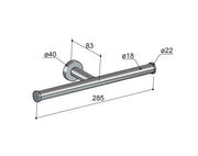 Hotbath Toiletrolhouder dubbel