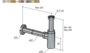 Hotbath Mate Wastafelsifon rond