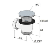 Hotbath Mate Klik plug tbv bad
