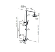 Hotbath Cobber X SDSX9 thermostatische stortdoucheset