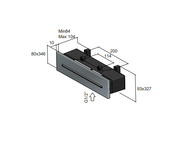 Hotbath Mate Cascade wand inbouw