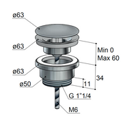Hotbath Mate Always open Plug