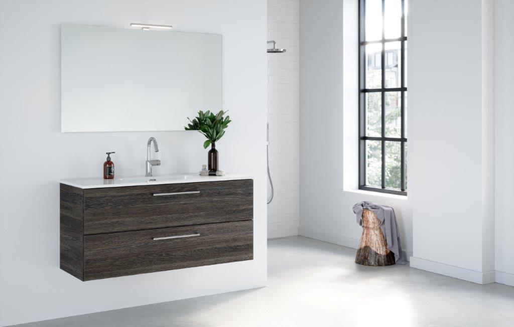 Primabad Third Edition badmeubelset 121 cm met spiegelkast