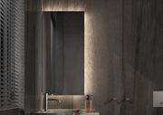 Toiletspiegel Dublin 400x900 mm incl. indirecte verlichting 3-zijde zowel links als rechts te bevestigen