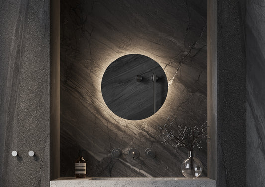Toiletspiegel Rotondo 400 mm diameter incl. indirecte verlichting rondom