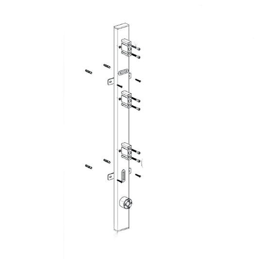 Hotbath &MORE inbouwelement voor SQUARE 3 rails en switch - MBASES4