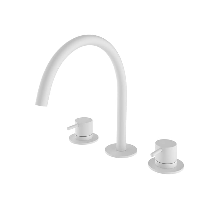 Hotbath Cobber CB033 wastafelkraan - mat wit