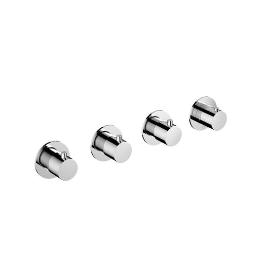 Hotbath Cobber CB7070EXT afbouwdeel inbouwthermostaat met 3 stopkranen