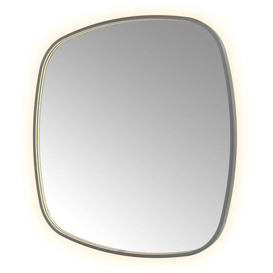 Hotbath Spiegel in aluminium frame / contour incl direct & indirect LED, spiegelverwarming, color changing, dimbaar, dottless, met afstandsbediening