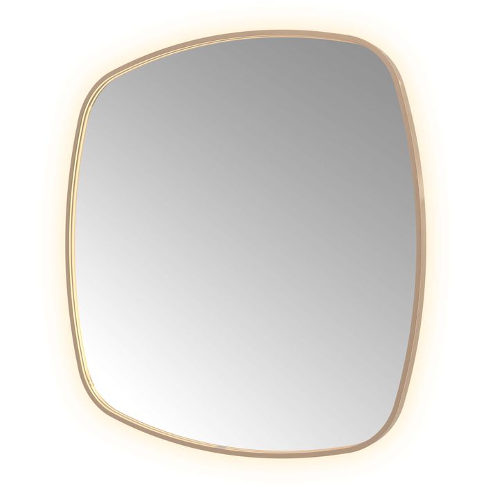 Hotbath Spiegel in aluminium frame / contour incl direct & indirect LED, spiegelverwarming, color changing, dimbaar, dottless, met afstandsbediening