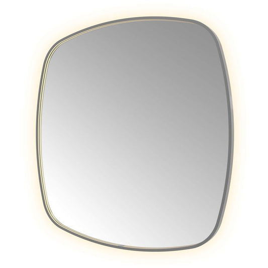 Hotbath Spiegel in aluminium frame / contour incl direct & indirect LED, spiegelverwarming, color changing, dimbaar, dottless, met afstandsbediening