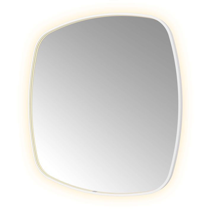 Hotbath Spiegel in aluminium frame / contour incl direct & indirect LED, spiegelverwarming, color changing, dimbaar, dottless, met afstandsbediening