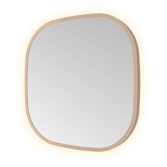 Hotbath Spiegel in aluminium frame / contour incl indirect LED, color changing, dimbaar, dottless, met afstandsbediening