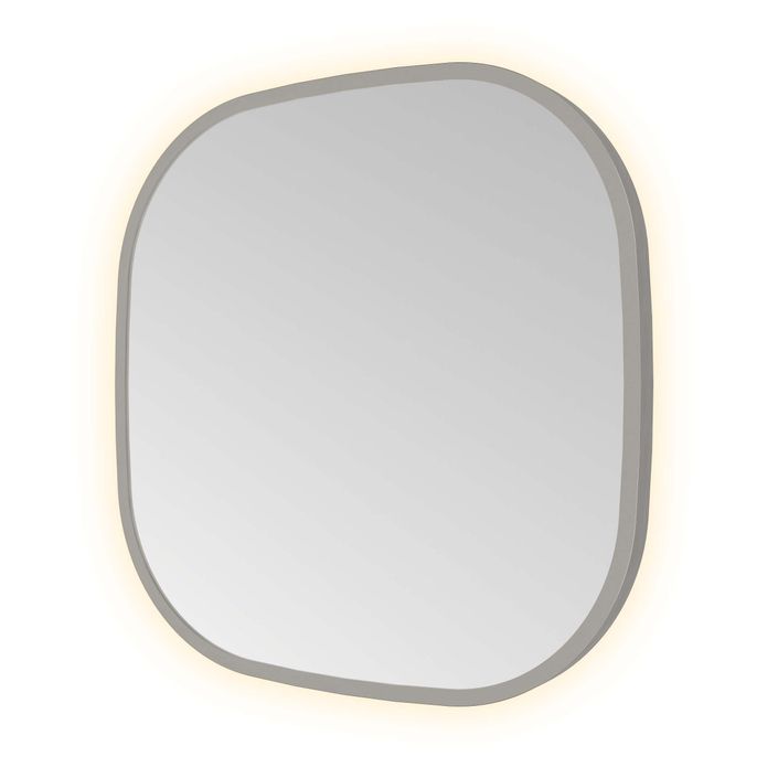 Hotbath Spiegel in aluminium frame / contour incl indirect LED, color changing, dimbaar, dottless, met afstandsbediening