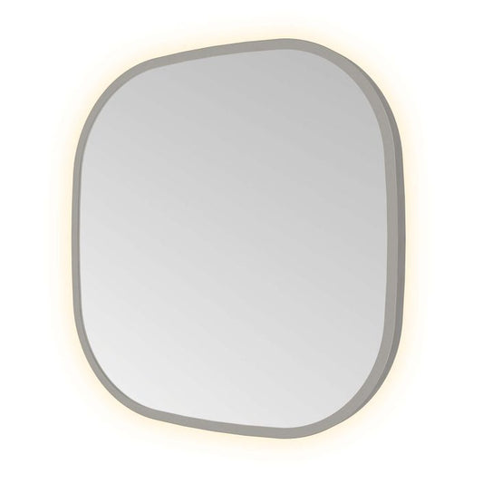 Hotbath Spiegel in aluminium frame / contour incl indirect LED, color changing, dimbaar, dottless, met afstandsbediening