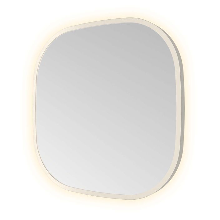 Hotbath Spiegel in aluminium frame / contour incl indirect LED, color changing, dimbaar, dottless, met afstandsbediening