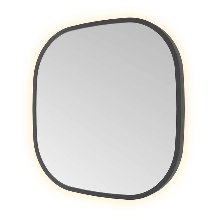 Hotbath Spiegel in aluminium frame / contour incl indirect LED, color changing, dimbaar, dottless, met afstandsbediening