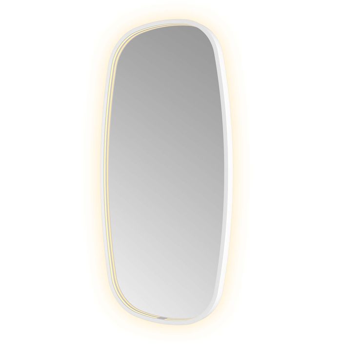 Hotbath Spiegel in aluminium frame / contour incl direct & indirect LED, spiegelverwarming, color changing, dimbaar, dottless, met afstandsbediening