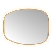 Hotbath Spiegel in aluminium frame / contour incl direct & indirect LED, spiegelverwarming, color changing, dimbaar, dottless, met afstandsbediening