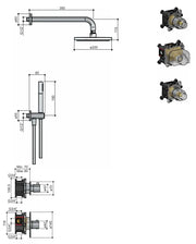 Hotbath Buddy IBS12 thermostatische inbouw doucheset met 2 stopkranen