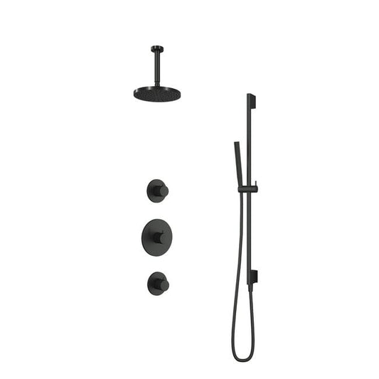 Hotbath Cobber IBS20 Inbouw Doucheset – 2 stopkranen, 15 cm plafondbuis en glijstang