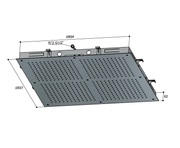 Hotbath Mate M204 inbouw hoofddouche vierkant 90x90 cm