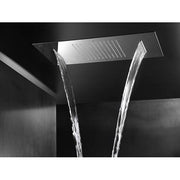 Hotbath Mate M143 Dualflow inbouw hoofddouche 38x70 cm met regen- en watervalstraal