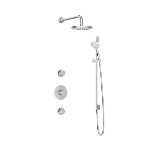 Hotbath Cobber IBS20 Inbouw Doucheset – 2 stopkranen, 3-standen handdouche en glijstang
