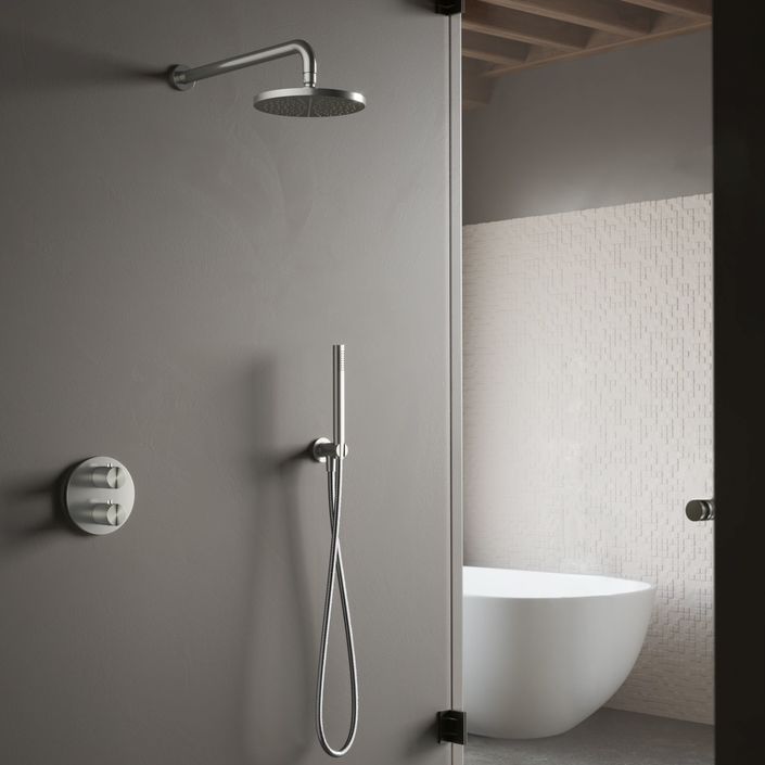 Hotbath Archie IBS30A inbouw doucheset 2-weg-omstel 30cm hoofddouche (8mm) RVS 316