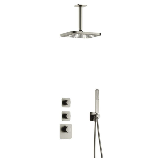 Hotbath Gal Complete thermostatische High Flow douche InBouwSet Gal met 2 stopkranen