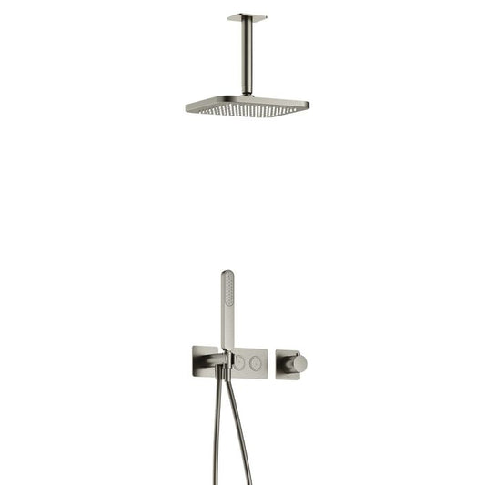 Hotbath Gal Complete thermostatische douche InBouw Set Gal met 2 pushbuttons