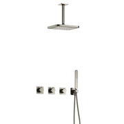 Hotbath Gal IBSGL70 thermostatische inbouw doucheset met 2 stopkranen en plafondbuis