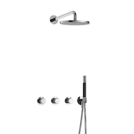 Hotbath Cobber X IBS CX7067 MBP RondeHand plafondb 25cm hfddouche glijst
