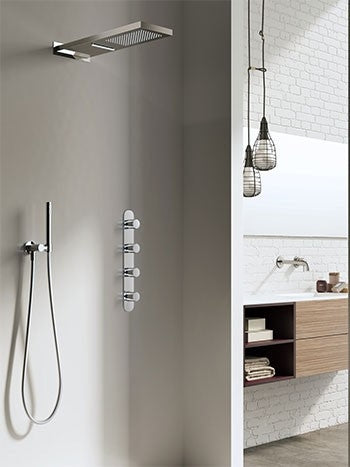 Hotbath Mate Opbouw hoofddouche wandmodel met cascade