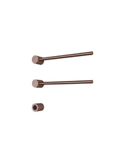 Hotbath set van 2 rails RARH50 ROUND met separate schakelaar en inbouw element