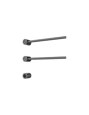 Hotbath set van 2 rails RARH50 ROUND met separate schakelaar en inbouw element