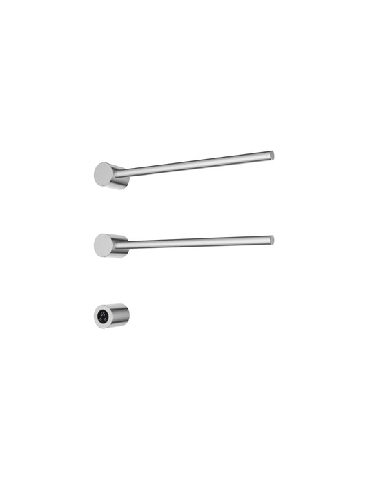 Hotbath set van 2 rails RARH50 ROUND met separate schakelaar en inbouw element